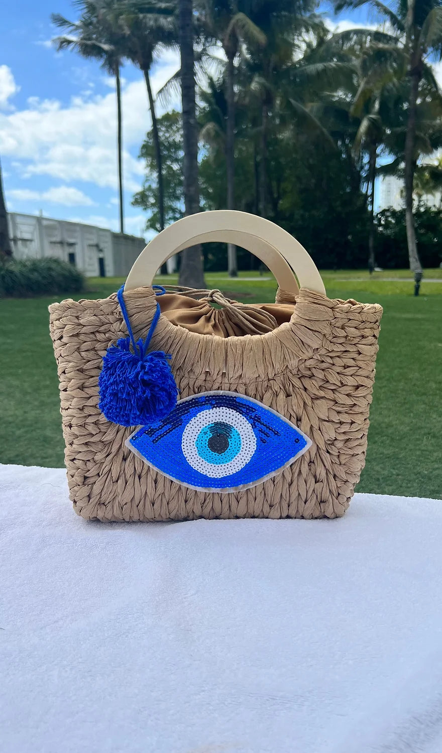 Riviera Straw Tote
