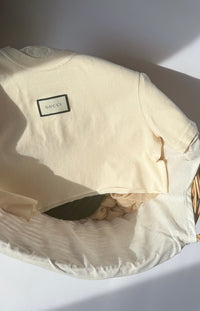 Cream Crop Tee