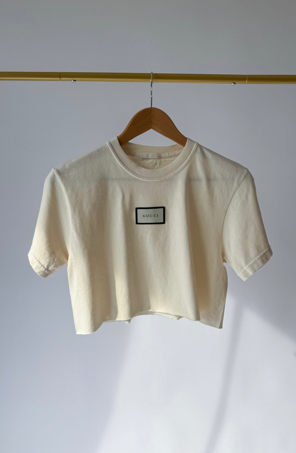 Cream Crop Tee