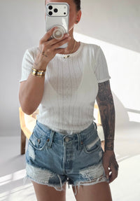 Darling Pointelle Tee