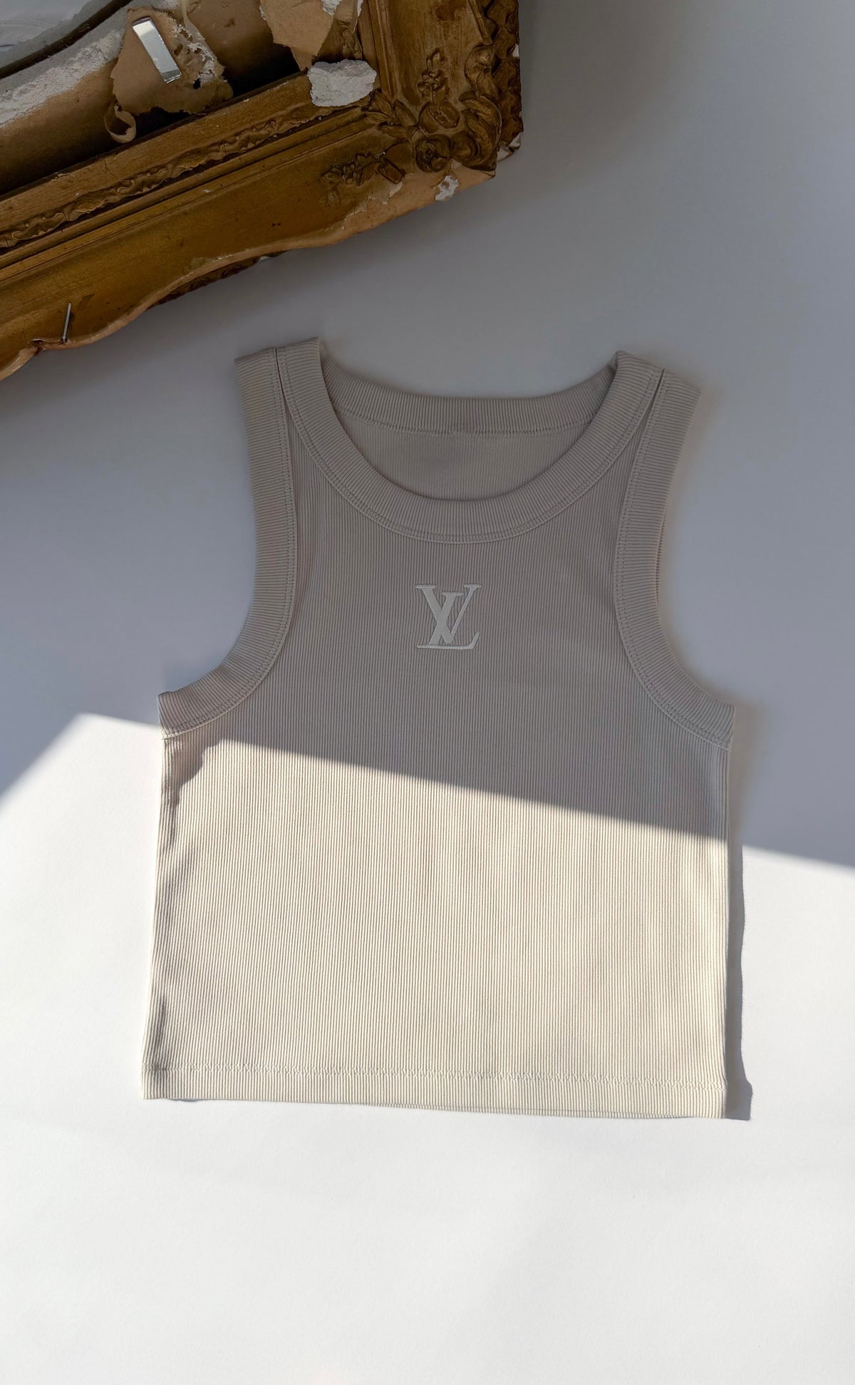Cream Crop Tank