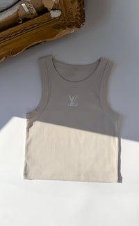 Cream Crop Tank