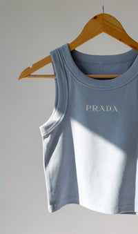 Blue Crop Tank