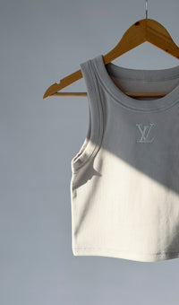 Cream Crop Tank