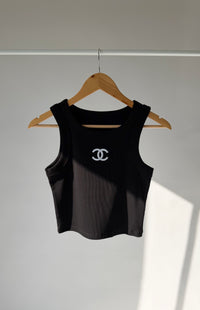 Black Crop Tank