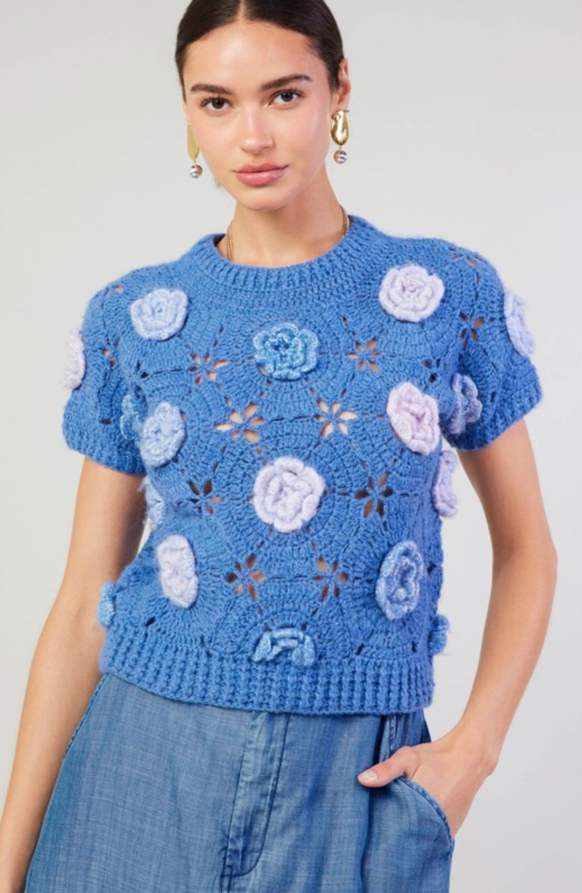 Montauk Crochet Sweater